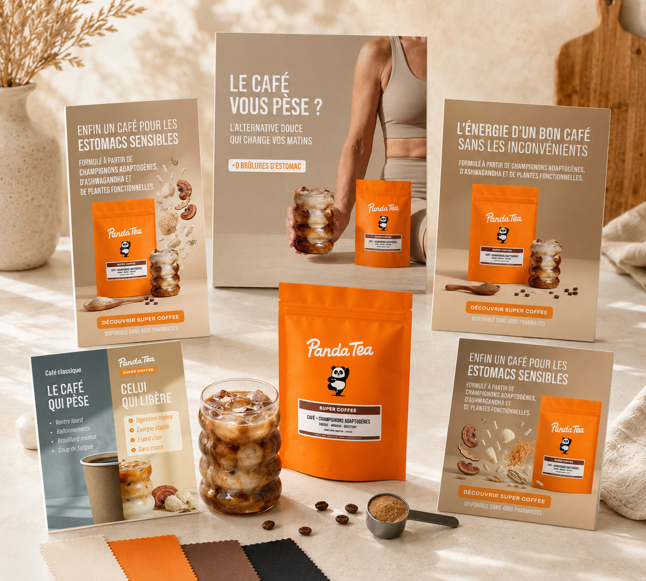 Exemple d'intégration de texte promotionnel sur visuel produit